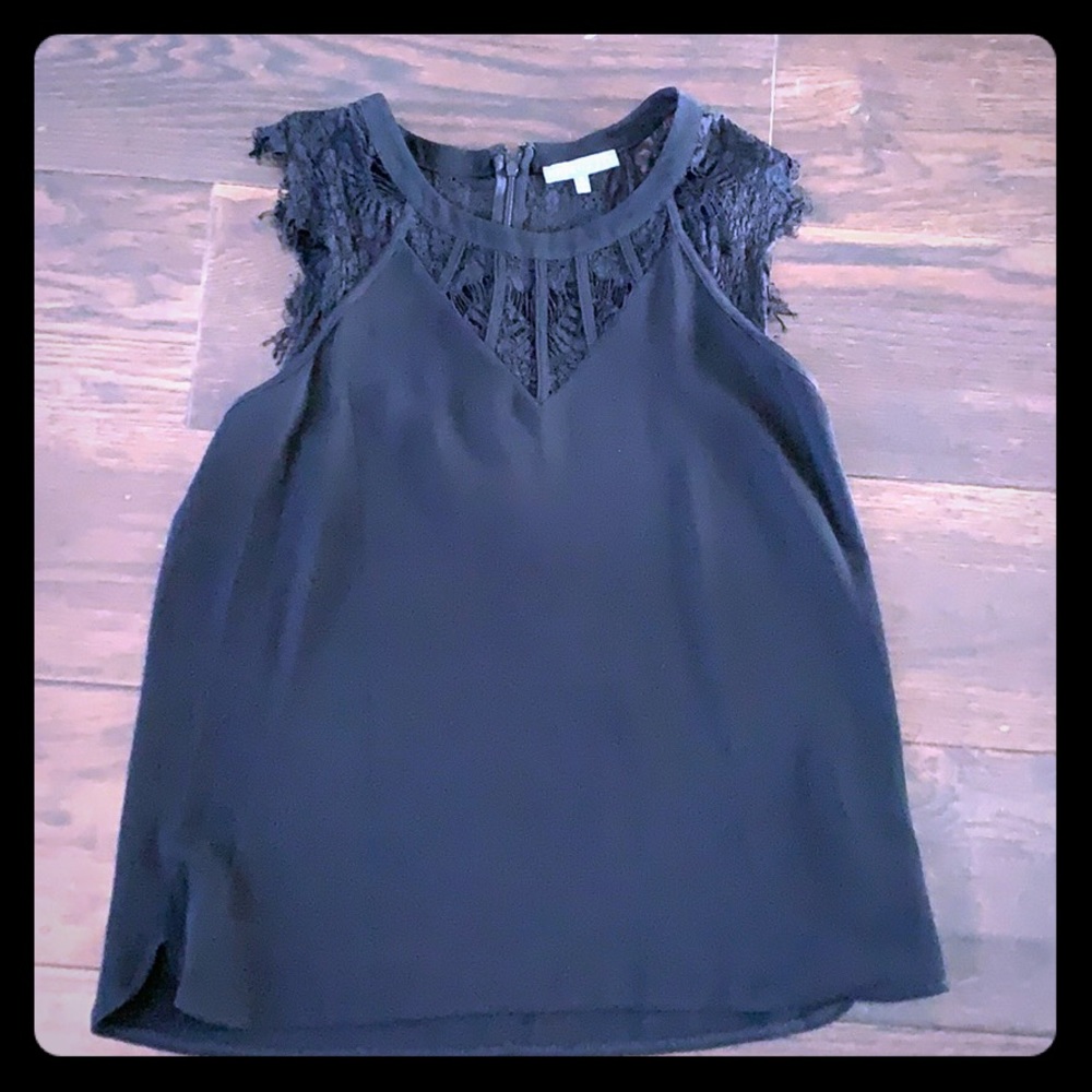 Briton ivy black lace top